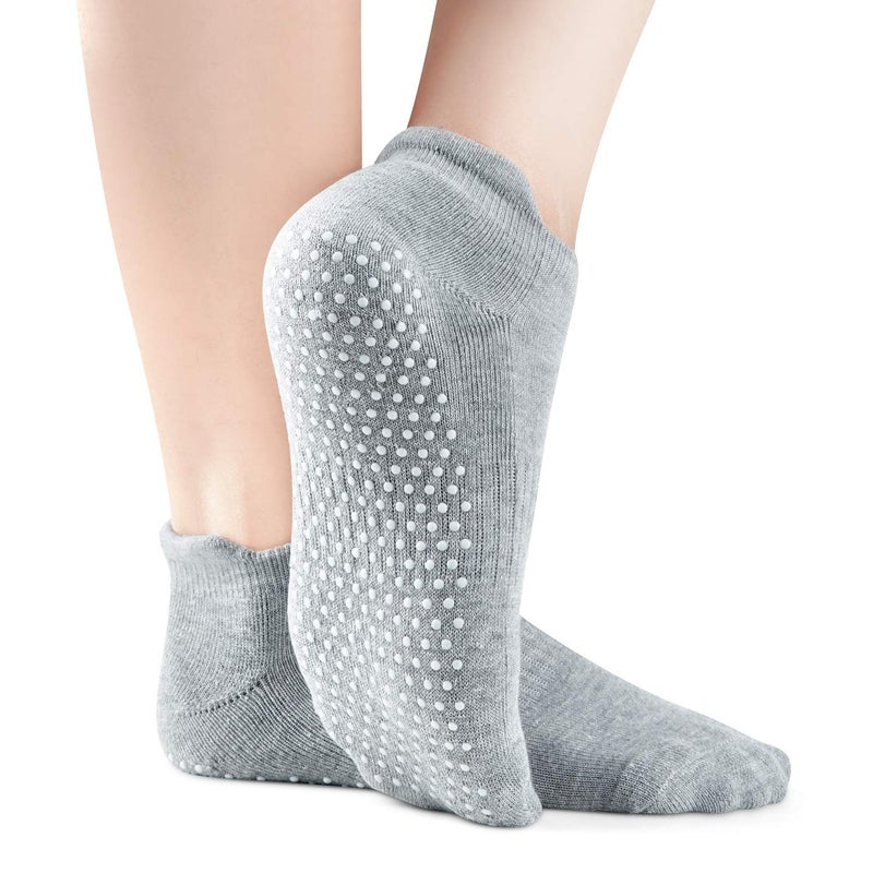 NEWCHAO Grip Non Skid Anti Slip Socks for Women and Men,3 Pairs Unisex Socks for Yoga Home Workout Barre Pilates Pregnancy - Image 2
